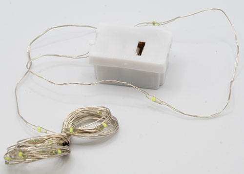 ART321 - Battery Operated, LED Indoor String Lights, 3 Speed Modes, 7 Ft Long, Green